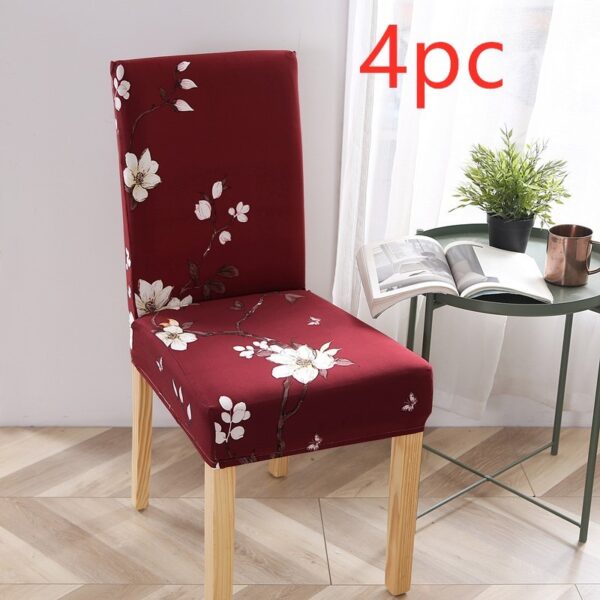 Stretch Elastic Chair Covers For Wedding Dining Room Office Banquet Housse De Chaise Chair Cover - Image 3