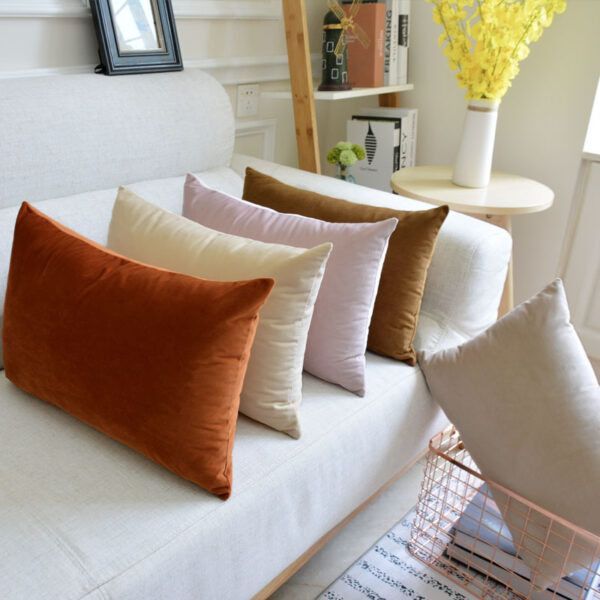Sofa Velvet Throw Pillow - Image 7