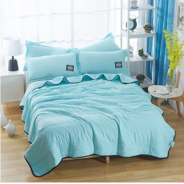 Cooling Blankets Pure Color Summer Quilt Plain Summer Cool Quilt Compressible Air-conditioning Quilt Quilt Blanket - Image 8