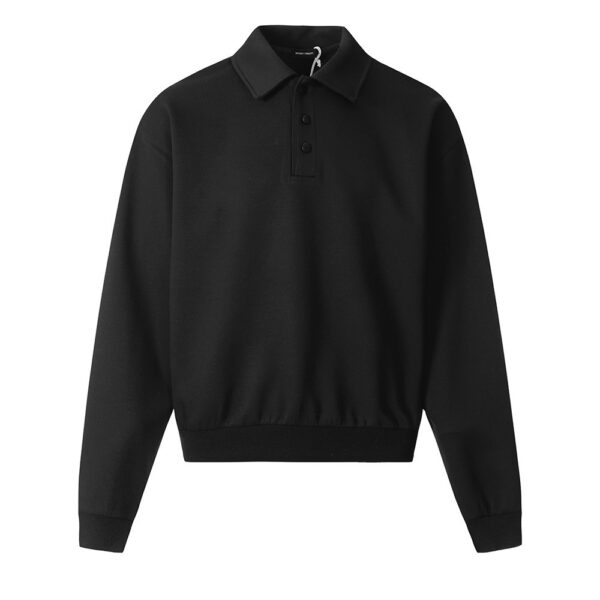Pure Color All-matching Pullover Shoulder Long Sleeve Top - Image 2