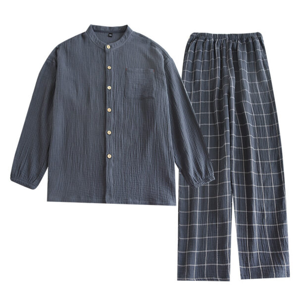 Men's Cotton Gauze Pajamas Spring And Autumn - Image 6